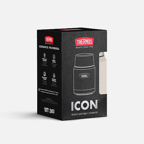 Термос для еды Icon 470, бежевый - рис 11.