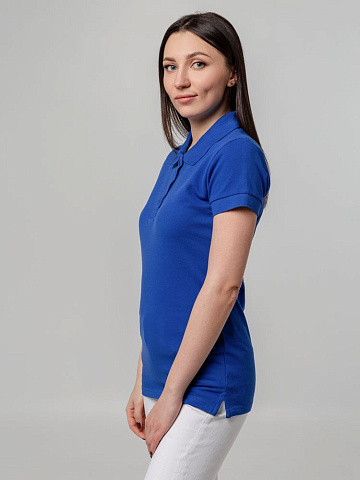 Рубашка поло женская Virma Premium Lady, ярко-синяя - рис 8.