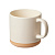 Керамическая кружка Крисп 375 мл с бежевым дном, белый - миниатюра - рис 2.