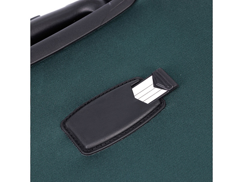 Чемодан TORBER СЕЙД, тёмно-зелёный, нейлон 600D, 36,5 х 19 х 54 см, 32 л - рис 8.
