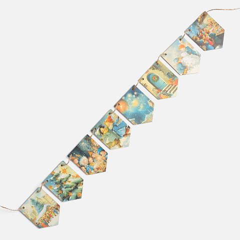 Деревянные флажки «Праздничные мотивы» - рис 6.