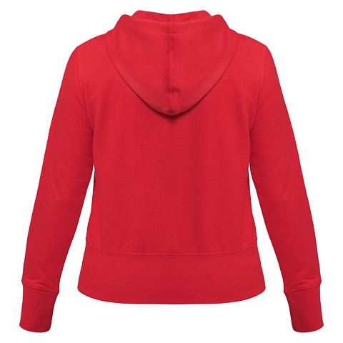 Толстовка женская Hooded Full Zip красная - рис 4.